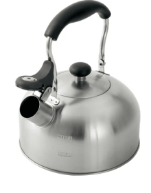 Mainstays 1.8-Liter Whistle Tea Kettle Stainless Steel Silver