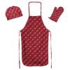 49ers 3PC Set - Apron; Mitt; Hat