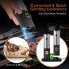 Electric Salt and Pepper Grinder Rechargeable Charging Base Automatic Salt Mill LED Indicator
