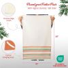 Decorative Kitchen Towels Set of 3 Recycled Cotton Waffle Weave Dish Towels for Drying Dishes 28x18 inch Red and Green Absorbent Tea Towels Boho Strip