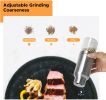 Gravity Electric Salt and Pepper Grinder Set - Automatic Pepper or Salt Mill Shaker, Spice Grinder Battery-Operated with Adjustable Coarseness
