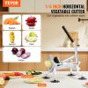 VEVOR Commercial Vegetable Slicer, 1/4 inch Fruit Slicer, Stainless Steel and Aluminum Alloy Vegetable Cutter Slicer Machine