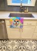 Bichon Frise Hippie Dawg Kitchen Towel Dish Cloths Guest Hand Towel Decorative Bathroom Towel for Face,Tea, Dishcloth, Kitchen and Bath