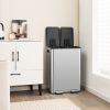 2 x 8 Gal Dual Compartment Trash Can Kitchen Trash Can