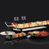 Electric Teppanyaki Tabletop Grill Griddle BBQ Grill Non Stick Camping