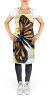 NEW Butterfly Breeze Apron Cooking Kitchen Server Baking Crafts Gardening for Adult Women Men, Unisex, Large, Multicolor