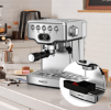 1350W Semi-automatic coffee machine 19Bar (ULKA) high pressure pump extraction 1 cup / 2 cup espresso machine 1.8L water tank capsule