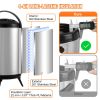VEVOR Stainless Steel Insulated Beverage Dispenser, 2 Gallon 7.6 Liter, Thermal Hot and Cold Drink Server Dispenser with Spigot Handle