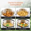 10 Qt Fish and Wing Fryer Aluminum Outdoor Propane Deep Fryer Kit with Basket