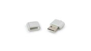 Keychain Silver Design MicroSD Card Reader for Steady Data Transfer woks for Mac & PC