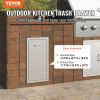 VEVOR Pull Out Trash Drawer 13.4Wx26Hx19.6D Inch Lower Sliding Rails Stainless Steel Roll Out Trash Bin Pull Out Tray Outdoor Kitchen Trash Drawer wit