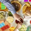 Cooking Utensils Colorful Taco Holder Stand Set