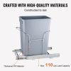 VEVOR Pull-Out Trash Can, 29L Single Bin, Under Mount Kitchen Waste Container with Slide and Handle