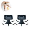 2pcs Under Cabinet Kitchen Utensil Hooks, 360° Rotating Drilling Free Hanging Rack