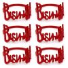 6/12Pcs Alloy Letters Napkin Rings Fashion Blessing Bismilah Napkin Rings Party Home Hotel Wedding Table Decorations Towel Chain