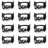 6/12Pcs Alloy Letters Napkin Rings Fashion Blessing Bismilah Napkin Rings Party Home Hotel Wedding Table Decorations Towel Chain