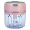 Mini Electric Garlic Chopper Ginger Chopper with 8.45OZ Capacity Cordless Garlic Mincer Food Chopper