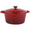 Cast iron soup pot 2 Gradient color 24CM