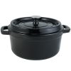 Cast iron soup pot 3 gradient color 28cm