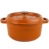 Cast iron soup pot 3 gradient color 28cm