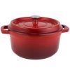 Cast iron soup pot 3 gradient color 28cm