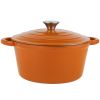 Cast iron soup pot 2 Gradient color 24CM