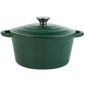 Cast iron soup pot 2 Gradient color 24CM (Color: GN,1pcs, size: GN,1pcs)