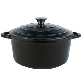Cast iron soup pot 1 gradient color 26cm (Color: BL,1pcs, size: BL,1pcs)