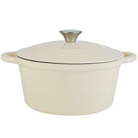 Cast iron soup pot 2 Gradient color 24CM (Color: WH,1pcs, size: WH,1pcs)
