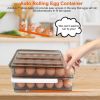 Stackable Egg Storage Box Egg Rack for Fridge