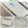 2Pcs Pull Out Cabinet Organizers Sliding Shelf Spice Rack Carbon Steel Roll Out Drawers Fixed with Adhesive Nano Film with Handle 55LBS Max Load