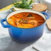 Cast iron soup pot 3 gradient color 28cm