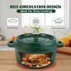 Cast iron soup pot 3 gradient color 28cm