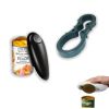 One-click automatic electric can opener + Manual Cork opener set, electric can opener for arthritis and the elderly - easy to use, smooth edges