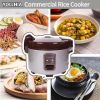 13.8QT/65 Cup Commercial Large Rice Cooker & Food warmer Non-stick Inner Pot Auto Warmer Mode 1350W Fast Cooking