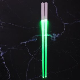 Lightsaber Chopsticks Light Up - LED Glowing Light Saber Star Wars Chop Sticks - Reusable Sushi Lightup Sabers Chopstick Set Of 1 Blue Pair (type: 2 pair, Color: Green)