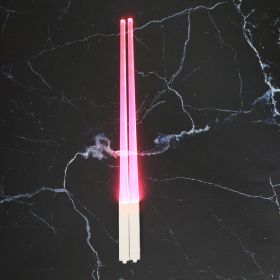 Lightsaber Chopsticks Light Up - LED Glowing Light Saber Star Wars Chop Sticks - Reusable Sushi Lightup Sabers Chopstick Set Of 1 Blue Pair (type: 1 pair, Color: pink)