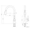 Single Handle Pull Down Kitchen Sink Faucet