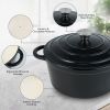 Cast iron soup pot 1 gradient color 26cm