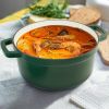 Cast iron soup pot 3 gradient color 28cm